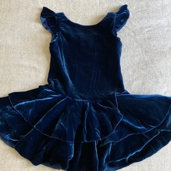ralph lauren blue velvet dress Lauren Ralph Lauren 4 Blue Velvet Peplum One Shoulder Crepe Maxi Formal Dress